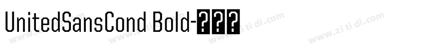 UnitedSansCond Bold字体转换
